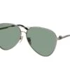 Balenciaga BB 0167S 002 RUTHENIUM-RUTHENIUM-GREEN