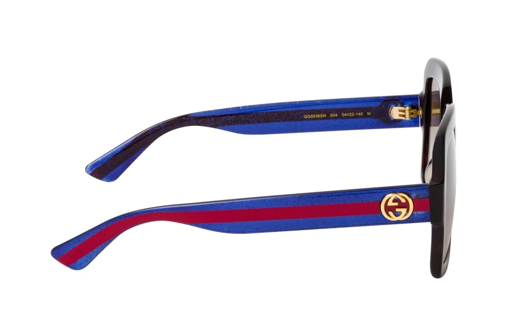 Gucci GG 0036SN 004 HAVANA-BLUE-BROWN 2 Gucci GG 0036SN 004 HAVANA-BLUE-BROWN – Image 2