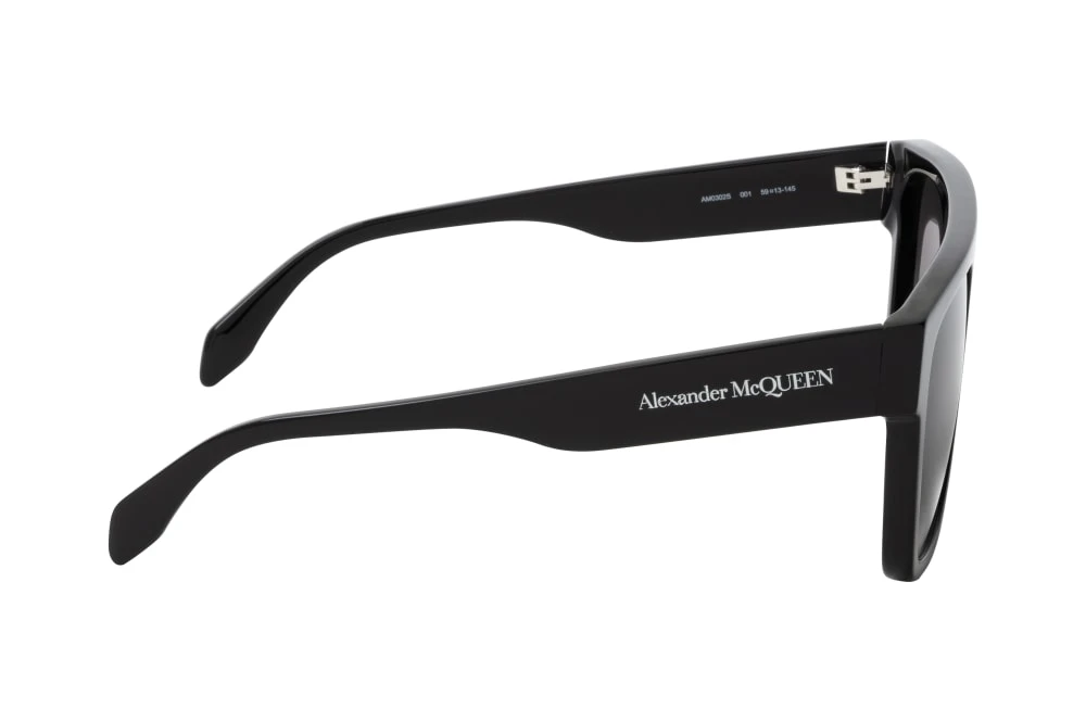 Alexander McQueen AM 0302S 001 BLACK-BLACK-GREY 2 Alexander McQueen AM 0302S 001 BLACK-BLACK-GREY – Image 2
