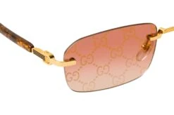 Gucci GG 1221S 004 GOLD-YELLOW-RED MIRROR -Polaley Boutique 6855764 f