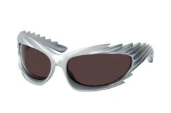 Balenciaga BB 0255S 003 SILVER-SILVER-GREY