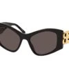 Balenciaga BB 0287S 001 BLACK-BLACK-GREY