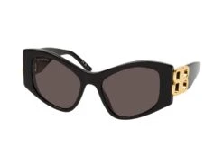 Balenciaga BB 0287S 001 BLACK-BLACK-GREY