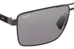 Maui Jim MJ 0621S 02 Shiny Gunmetal W/Black -Polaley Boutique 7933895 f